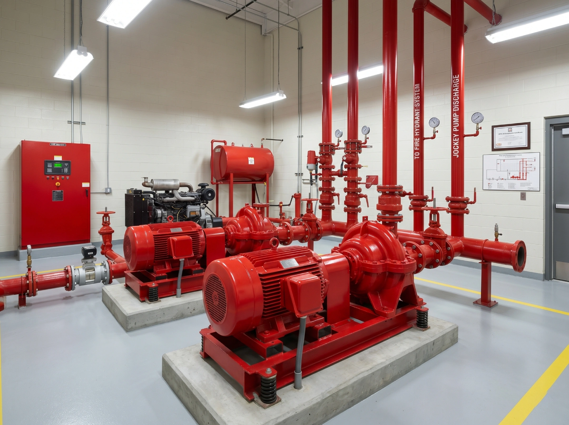 Fire Pump and Hydrant